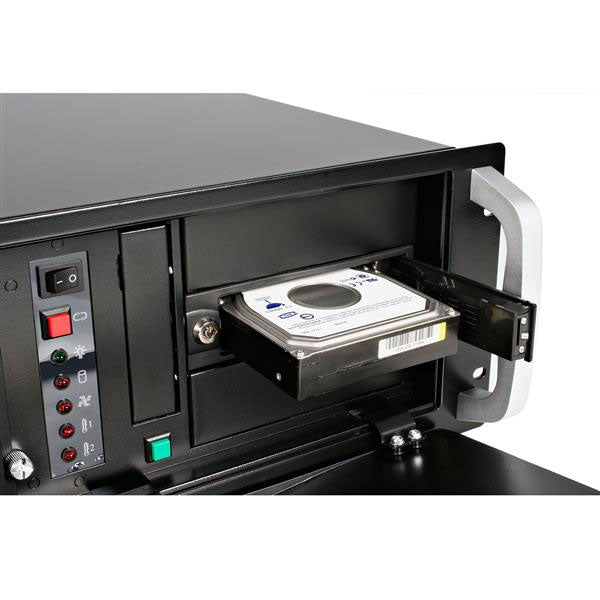 StarTech 5.25" Trayless Hot Swap Mobile Rack for 3.5" HDD(HSB100SATBK) - 5
