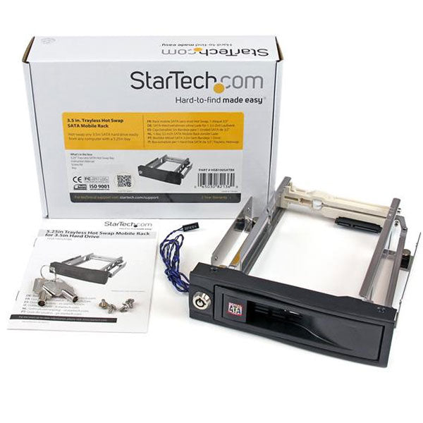 StarTech 5.25" Trayless Hot Swap Mobile Rack for 3.5" HDD(HSB100SATBK) - 6