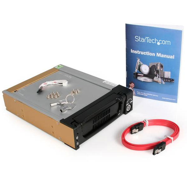 StarTech 5.25" Rugged SATA III HDD Mobile Rack Drawer(DRW150SATBK) - 8