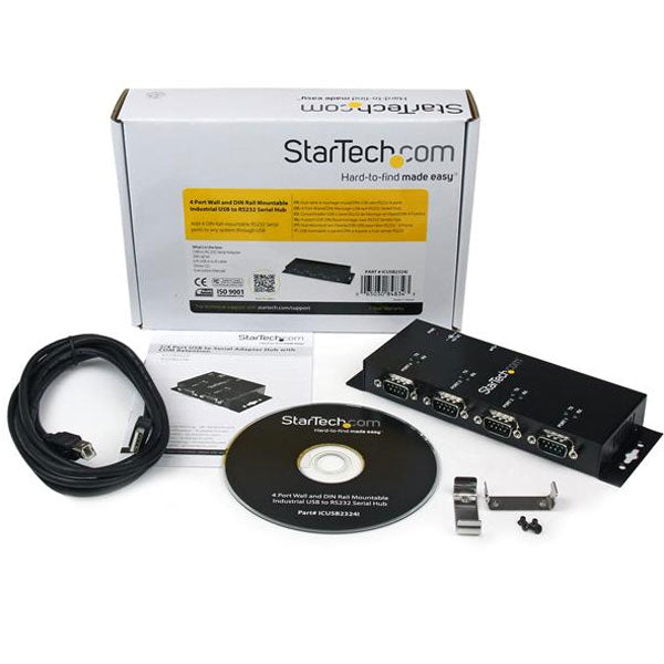 StarTech USB to 4-Port Straight-Through RS232 Serial Adapter(ICUSB2324I) - 4