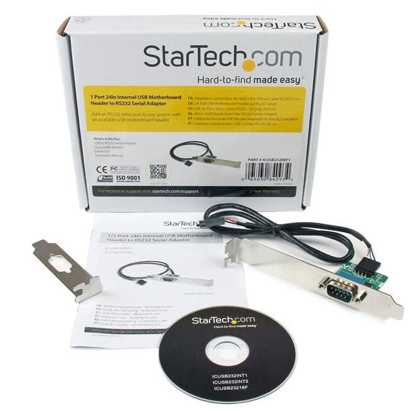 StarTech USB Motherboard Header to Serial Adapter(ICUSB232INT1) - 3