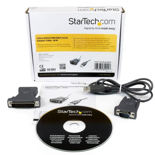 StarTech USB to RS232 DB9/DB25 Serial Adapter(ICUSB232DB25) - 7