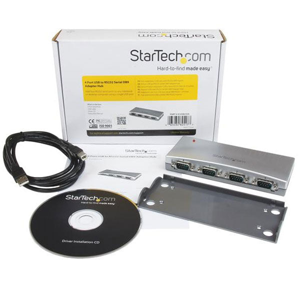 StarTech USB to 4x RS232 Serial Adapter Hub(ICUSB2324) - 4