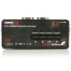 StarTech 4 Port USB KVM Switch w/ Audio & Cables(SV411KUSB) - 2