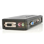 StarTech 4 Port USB KVM Switch w/ Audio & Cables(SV411KUSB) - 4