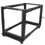 StarTech.com 19" 12U Open Frame Server Rack Mobile Adjustable Depth 22-40"(4POSTRACK12U) - 1