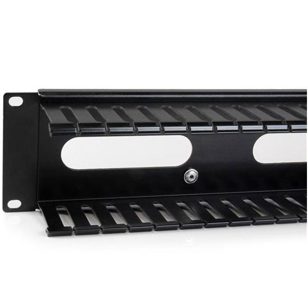 StarTech 2U Finger Duct Cable Manager w/ Cover(CMDUCT2U) - 4