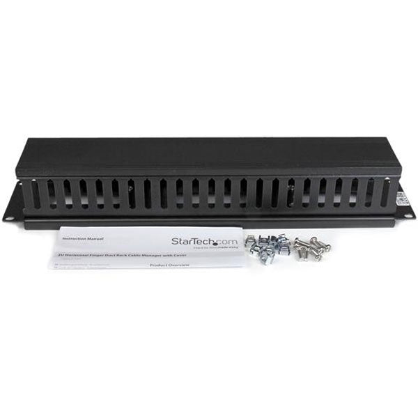 StarTech 2U Finger Duct Cable Manager w/ Cover(CMDUCT2U) - 5