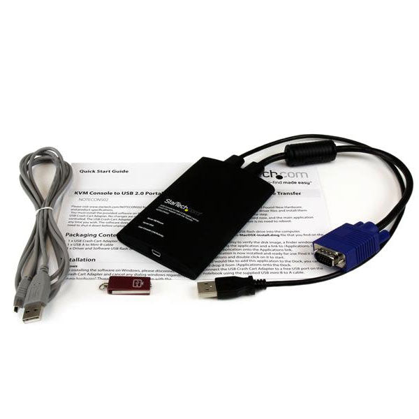 StarTech USB Crash Cart Adapter with File Transfer & Video Capture(NOTECONS02) - 5