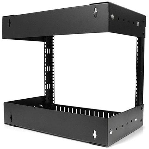 StarTech 8U 19" Wall Mount Network Rack Open Adjustable 12-20" AV/Data(RK812WALLOA) - 1