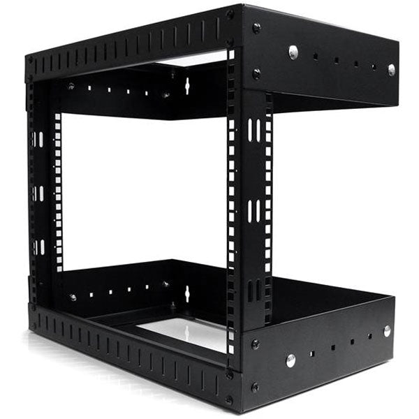 StarTech 8U 19" Wall Mount Network Rack Open Adjustable 12-20" AV/Data(RK812WALLOA) - 2