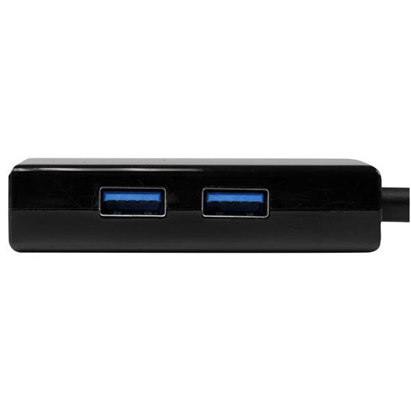 StarTech USB 3.0 to Gigabit Network Adapter with Built-In 2-Port USB Hub(USB31000S2H) - 2