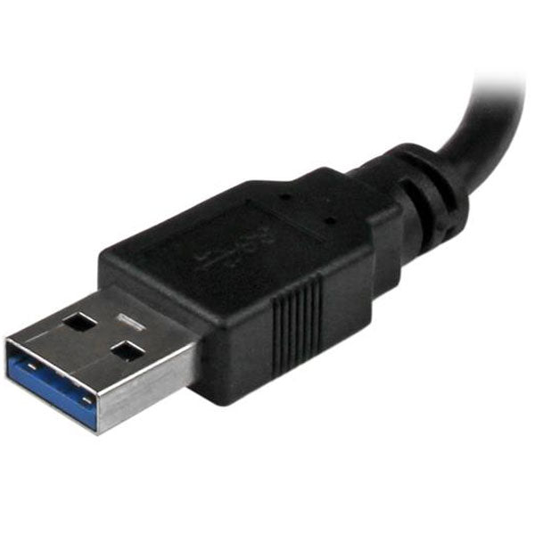StarTech USB 3.0 to Gigabit Network Adapter with Built-In 2-Port USB Hub(USB31000S2H) - 3