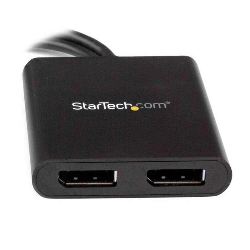 StarTech 2-Port Multi Monitor Adapter - DisplayPort MST Hub - Dual 4K(MSTDP122DP) - 5