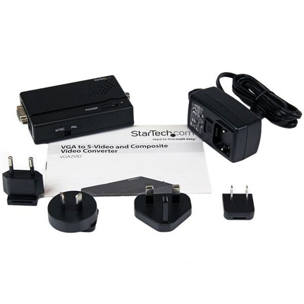 StarTech High Resolution VGA to Composite (RCA) or S-Video Converter(VGA2VID) - 5