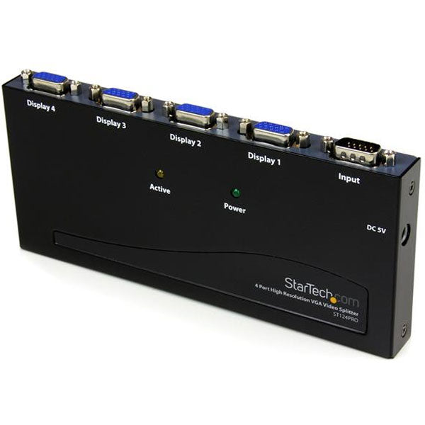 StarTech 4 Port High Resolution VGA Video Splitter(ST124PRO) - 1