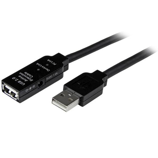 StarTech 20m USB 2.0 Active Extension Cable (M/F)(USB2AAEXT20M) - 1