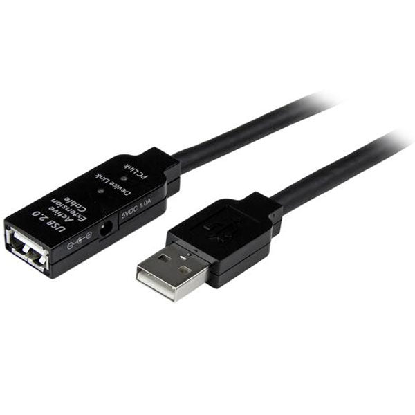 StarTech 5m USB 2.0 Active Extension Cable (M/F)(USB2AAEXT5M) - 1