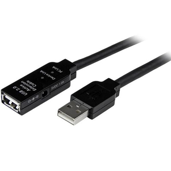 StarTech 15m USB 2.0 Active Extension Cable (M/F)(USB2AAEXT15M) - 1
