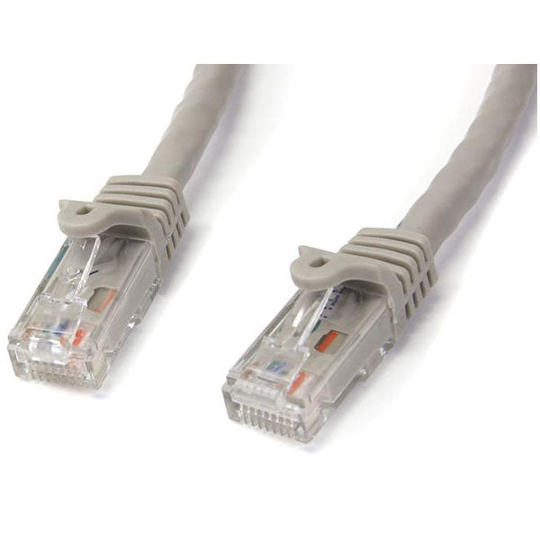 StarTech CAT6 Ethernet Cable 15m Grey 650MHz 100W Snagless Patch Cord(N6PATC15MGR) - 1