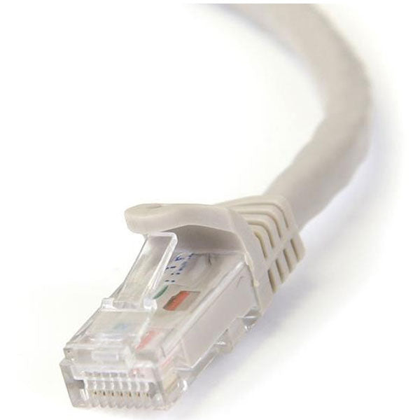 StarTech CAT6 Ethernet Cable 50cm Grey 650MHz 100W Snagless Patch Cord(N6PATC50CMGR) - 2