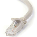 StarTech CAT6 Ethernet Cable 50cm Grey 650MHz 100W Snagless Patch Cord(N6PATC50CMGR) - 2