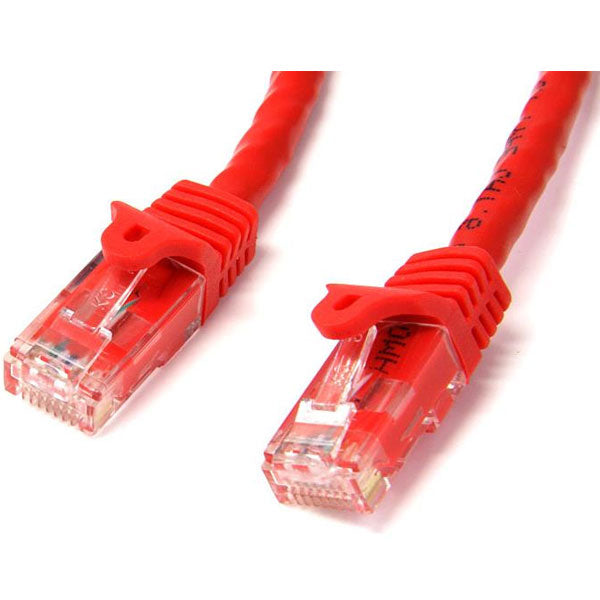 StarTech CAT6 Ethernet Cable 1m Red 650MHz 100W Snagless Patch Cord(N6PATC1MRD) - 1