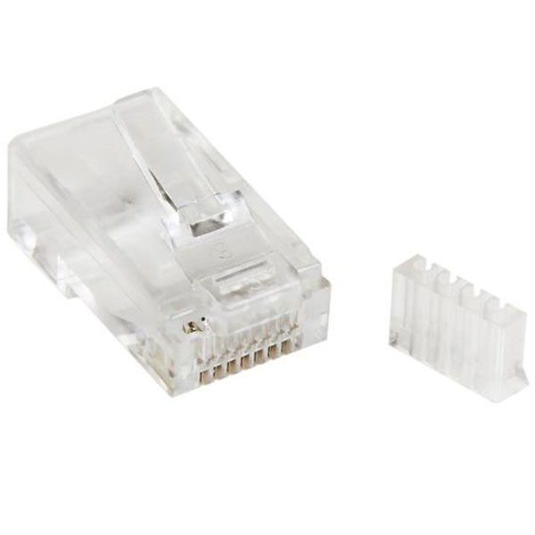 StarTech Cat6 RJ45 Solid Wire Modular Connector Plug (M) - 50 Pack(CRJ45C6SOL50) - 1