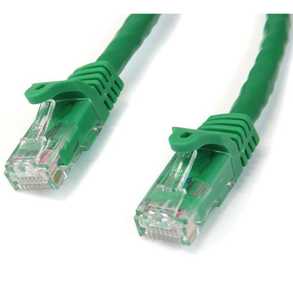 StarTech CAT6 Ethernet Cable 5m Green 650MHz 100W Snagless Patch Cord(N6PATC5MGN) - 1