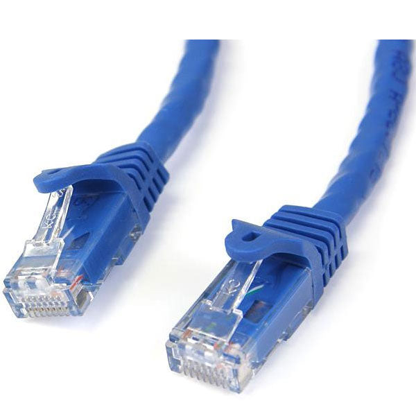 StarTech CAT6 Ethernet Cable 2m Blue 650MHz 100W Snagless Patch Cord(N6PATC2MBL) - 1