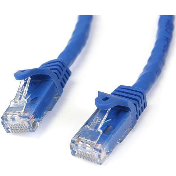 StarTech CAT6 Ethernet Cable 5m Blue 650MHz 100W Snagless Patch Cord(N6PATC5MBL) - 1