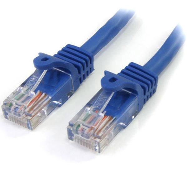 StarTech 3m Cat5e Snagless RJ45 UTP Patch Cable (M/M) - Blue(45PAT3MBL) - 1