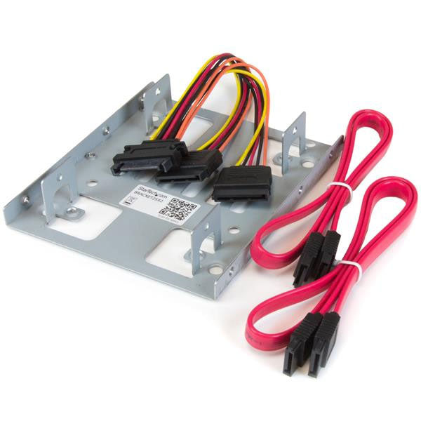 StarTech Dual 2.5" to Single 3.5" SATA HDD Mounting Bay Bracket(BRACKET25X2) - 1