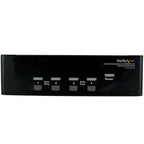 StarTech 4 Port DVI VGA Dual Monitor KVM Switch USB with Audio and USB 2.0 Hub(SV431DDVDUA) - 1