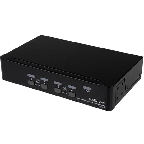 StarTech 4 Port DisplayPort USB KVM Switch with Audio & USB 2.0 Hub(SV431DPUA) - 1