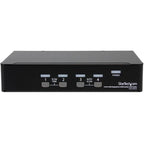StarTech 4 Port DisplayPort USB KVM Switch with Audio & USB 2.0 Hub(SV431DPUA) - 2