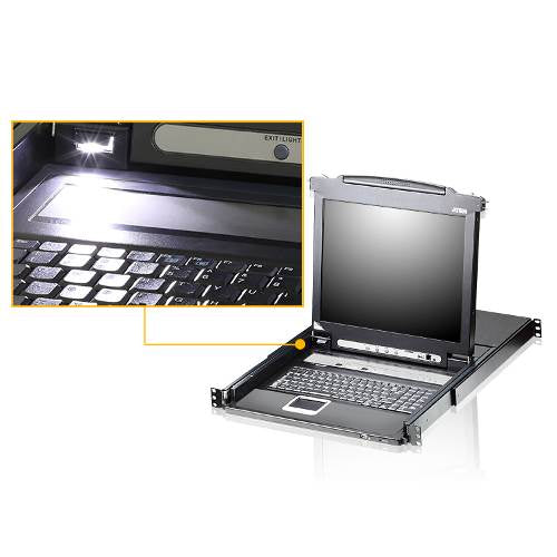 ATEN CL5716N 16 Port PS/2-USB VGA 19" LCD KVM Switch with Daisy-Chain Ports(CL5716N-ATA-AU) - 2