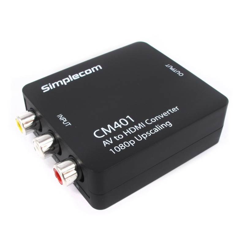 Simplecom CM401 Composite AV CVBS 3RCA to HDMI Video Converter(CM401) - 2