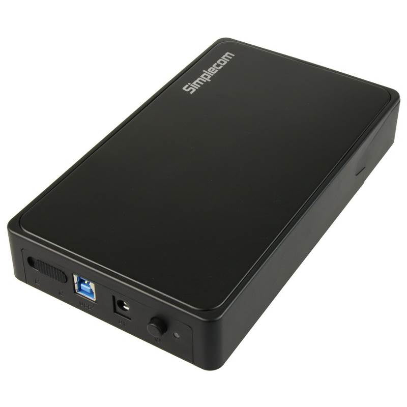 Simplecom SE325 3.5" SATA HDD to USB 3.0 Hard Drive Enclosure - Black(SE325-BK) - 1