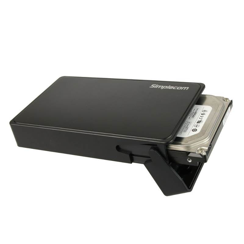 Simplecom SE325 3.5" SATA HDD to USB 3.0 Hard Drive Enclosure - Black(SE325-BK) - 2