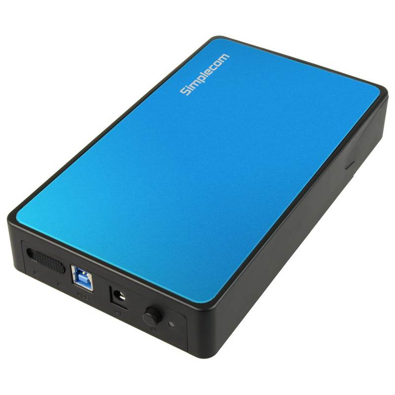 Simplecom SE325 3.5" SATA HDD to USB 3.0 Hard Drive Enclosure - Blue(SE325-BL) - 1
