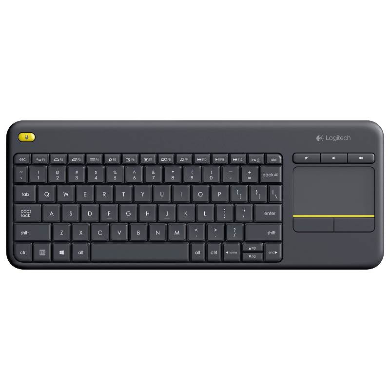 Logitech K400 Plus Wireless Touch Keyboard - Black(920-007165) - 1