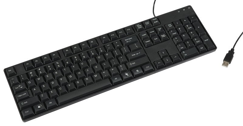 Black QWERTY USB Keyboard(XC5146) - 1
