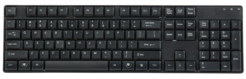 Black QWERTY USB Keyboard(XC5146) - 2