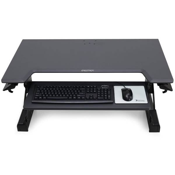 Ergotron WorkFit-TL Sit-Stand Desktop Workstation (Black) - 33-406-085(33-406-085) - 2