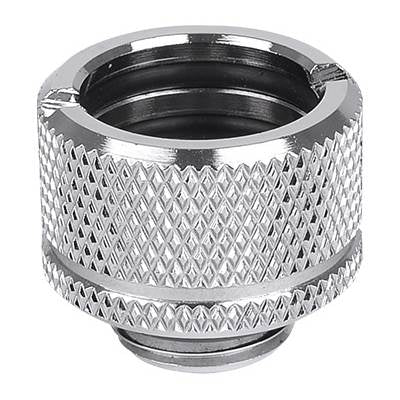 Thermaltake Pacific G1/4 PETG Tube 5/8" (16mm) OD Adapter - Chrome(CL-W064-CU16SL-A) - 1