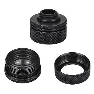 Thermaltake Pacific Compression G1/4 for PETG Tube 16mm (5/8") OD - Black(CL-W092-CA00BL-A) - 2