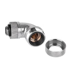 Thermaltake Pacific G1/4 PETG Tube 90-Degree Compression 16mm OD – Chrome(CL-W097-CA00SL-A) - 2