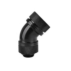 Thermaltake Pacific G1/4 PETG Tube 45-Degree Compression 16mm OD – Black(CL-W096-CA00BL-A) - 1