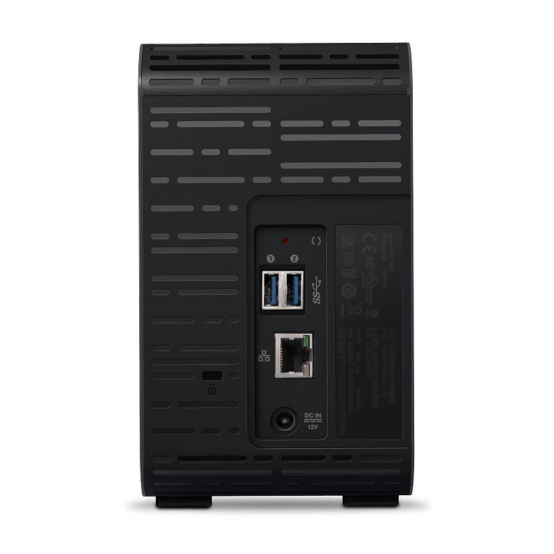 WD My Cloud EX2 Ultra 2-Bay Hotswap Diskless NAS 1.3GHz Dual-Core 1GB RAM(WDBVBZ0000NCH) - 2